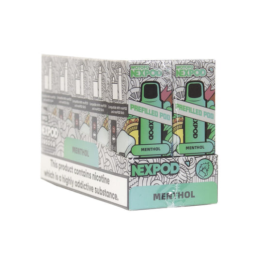 NEXPOD 50MG NIC SALT PREFILLED POD - MENTHOL