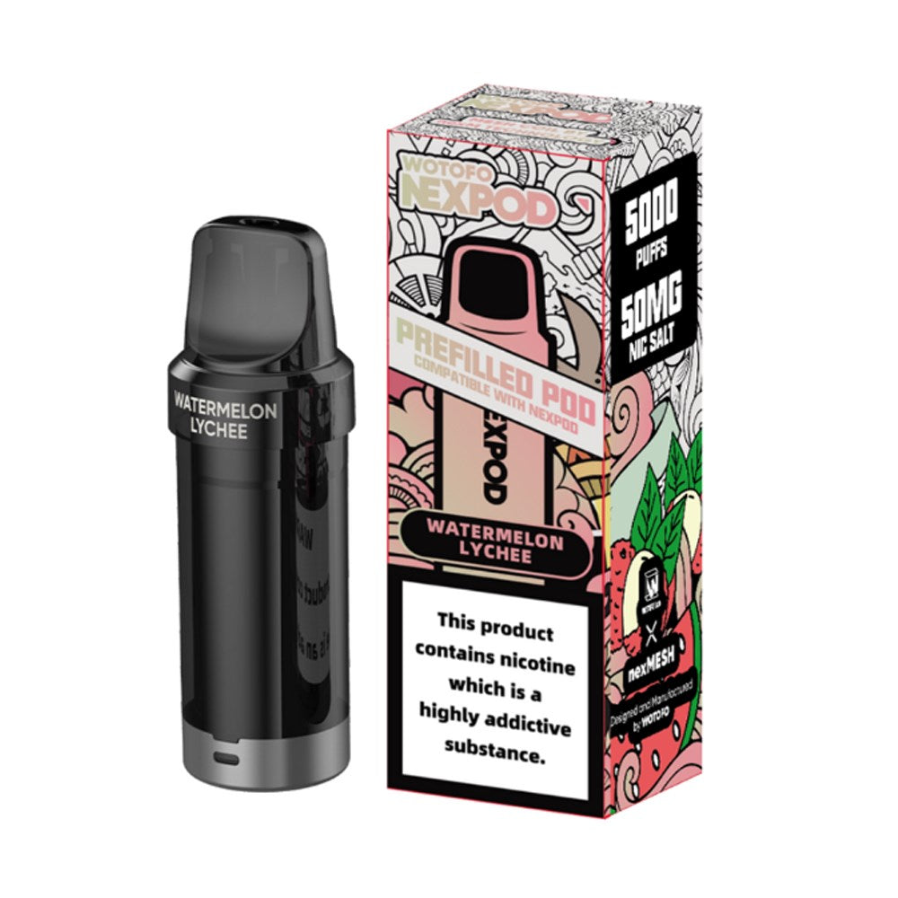 NEXPOD 50MG NIC SALT PREFILLED POD - WATERMELON LYCHEE