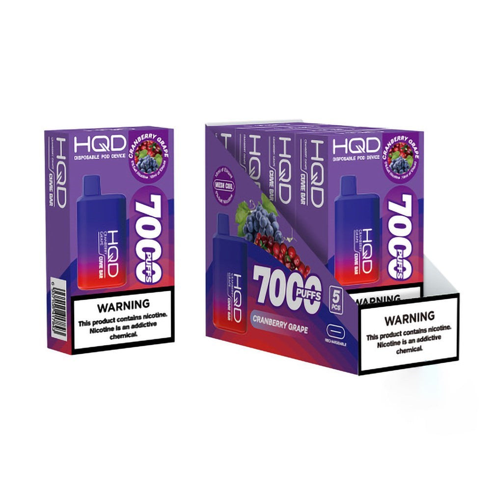 HQD CUVIE MARS 5% NIC DISPOSABLE - CRANBERRY GRAPE
