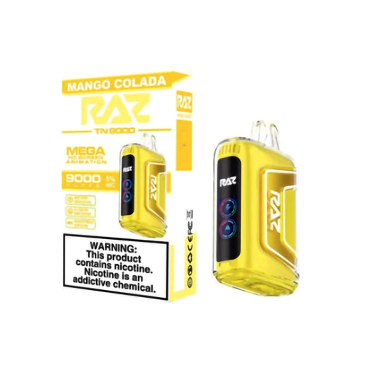 RAZ 5% NIC 9000PUFFS DISPOSABLE - MANGO COLADA