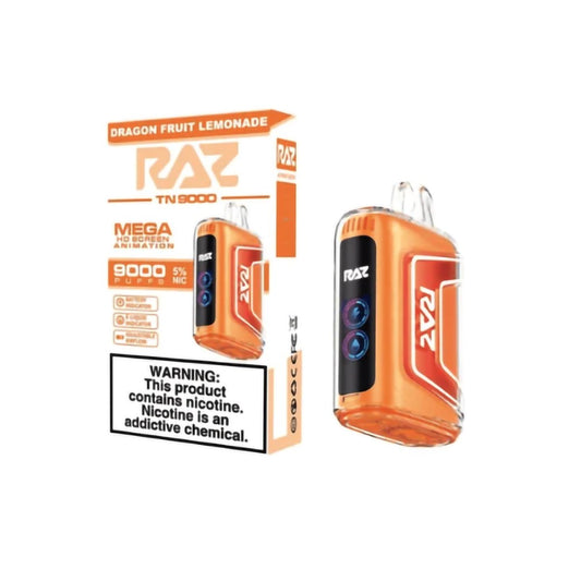 RAZ 5% NIC 9000PUFFS DISPOSABLE - DRAGON FRUIT LEMONADE