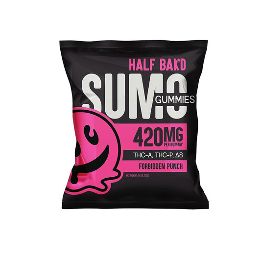HALF BAK'D D9 THCA/THCP SUMO 2CT 420MG GUMMIES - FORBIDDEN PUNCH