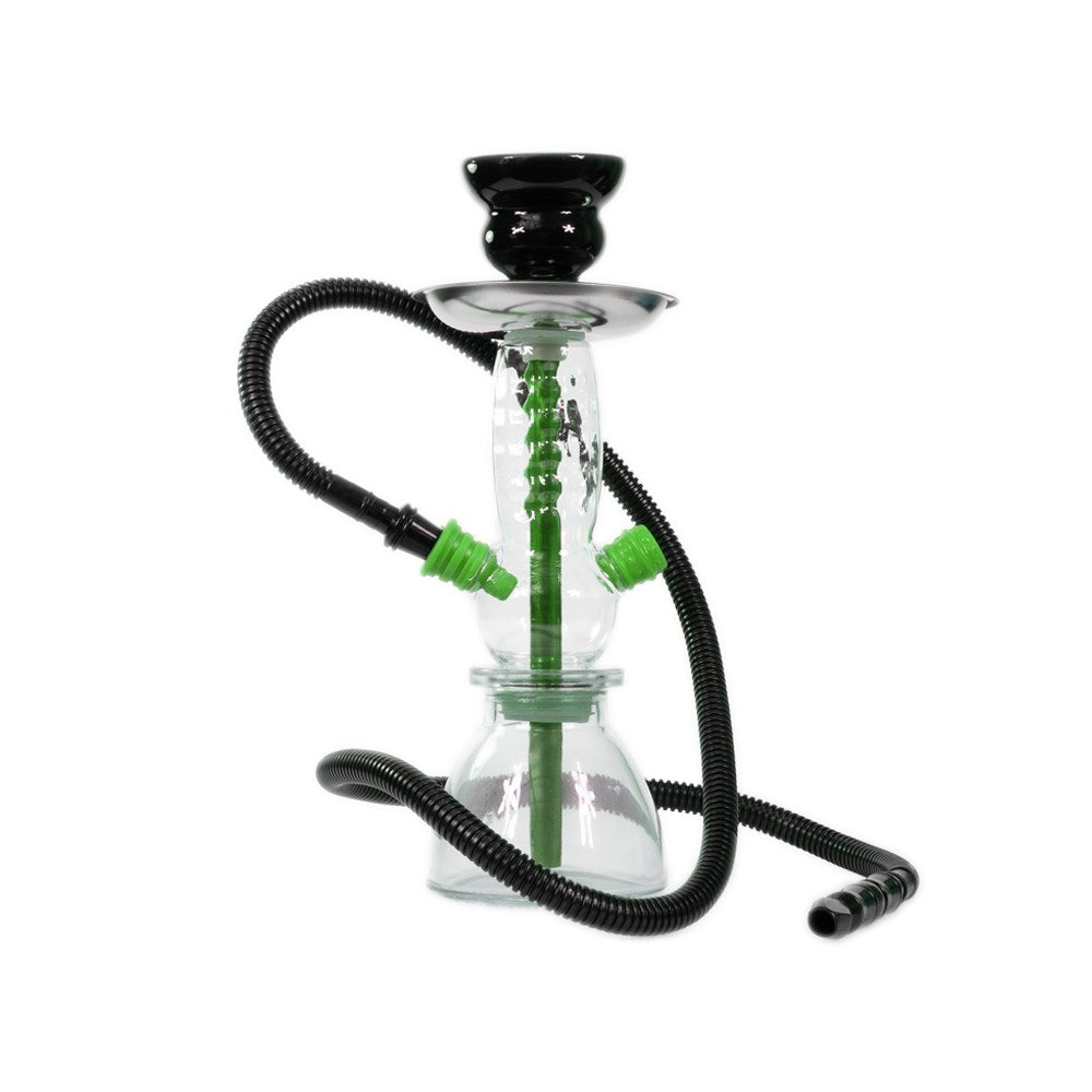 BADSHAH RINGS 1 HOSE HOOKAH - GREEN