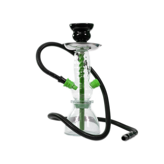 BADSHAH RINGS 1 HOSE HOOKAH - GREEN