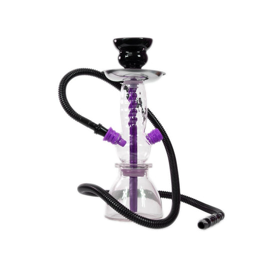 BADSHAH RINGS 1 HOSE HOOKAH - PURPLE