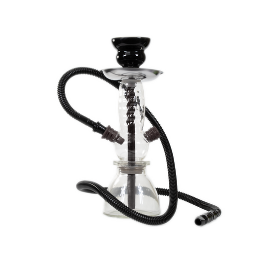 BADSHAH RINGS 1 HOSE HOOKAH - BLACK