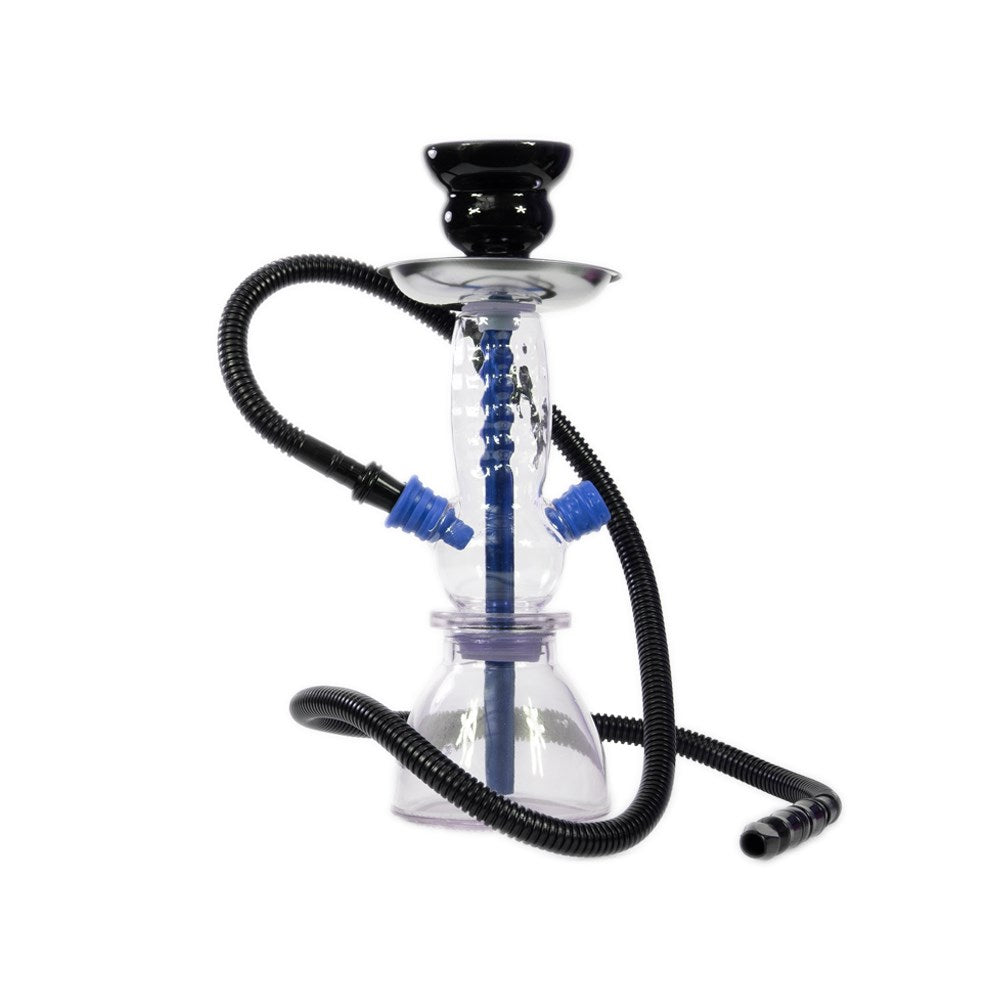 BADSHAH RINGS 1 HOSE HOOKAH - BLUE