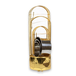 3 SET GOLD CHARCOAL HOLDER