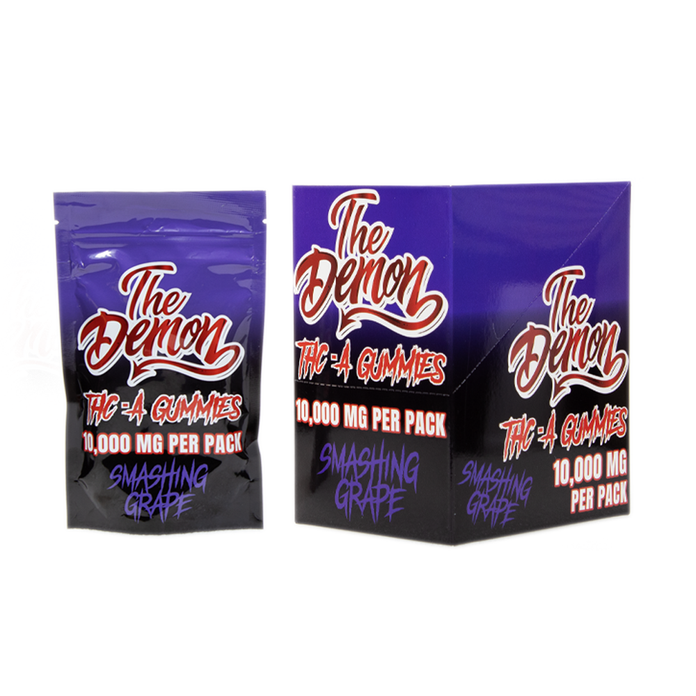 THE DEMON 10000MG THCA GUMMIES - SMASHING GRAPE