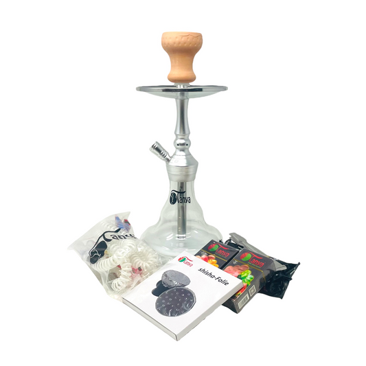 TANYA BASHA HOOKAH KIT - SILVER