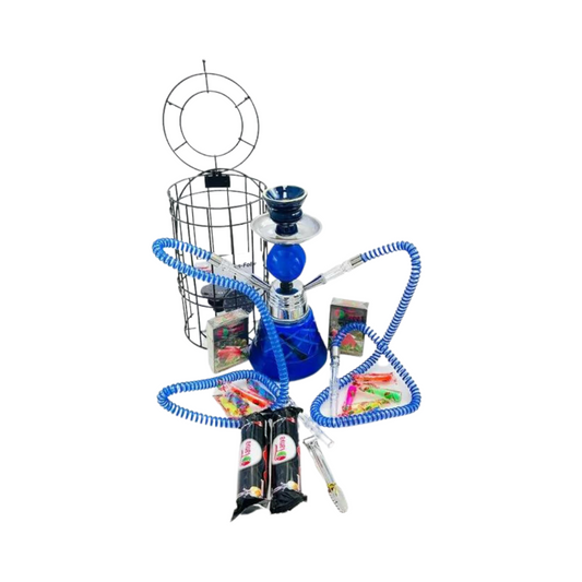 TANYA #3 CAGE HOOKAH KIT - BLUE