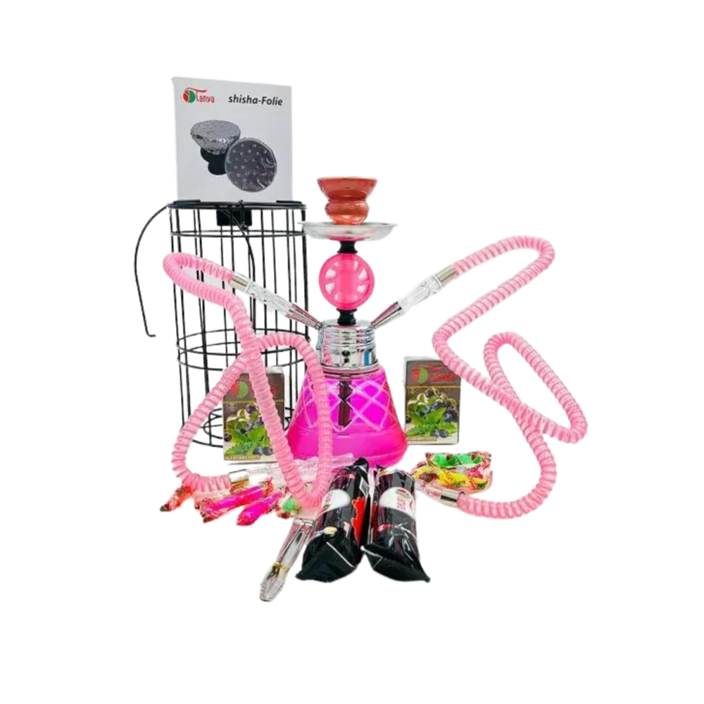 TANYA #3 CAGE HOOKAH KIT - PINK
