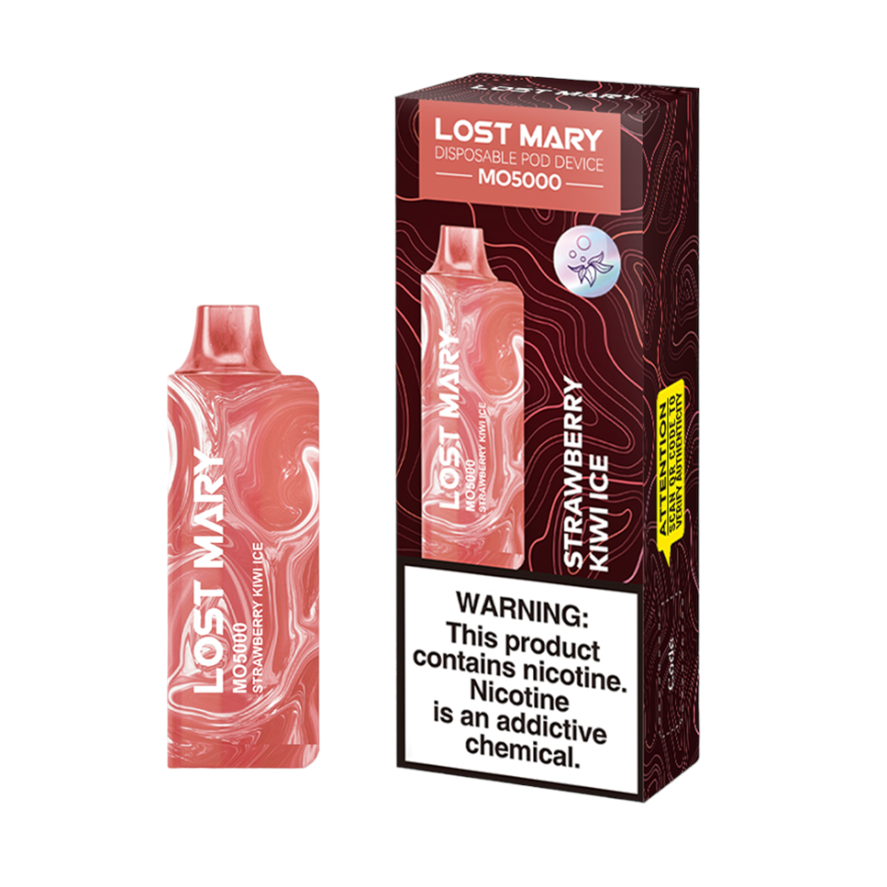 LOST MARY MO5000 5%  NIC DISPOSABLE - STRAW KIWI ICE