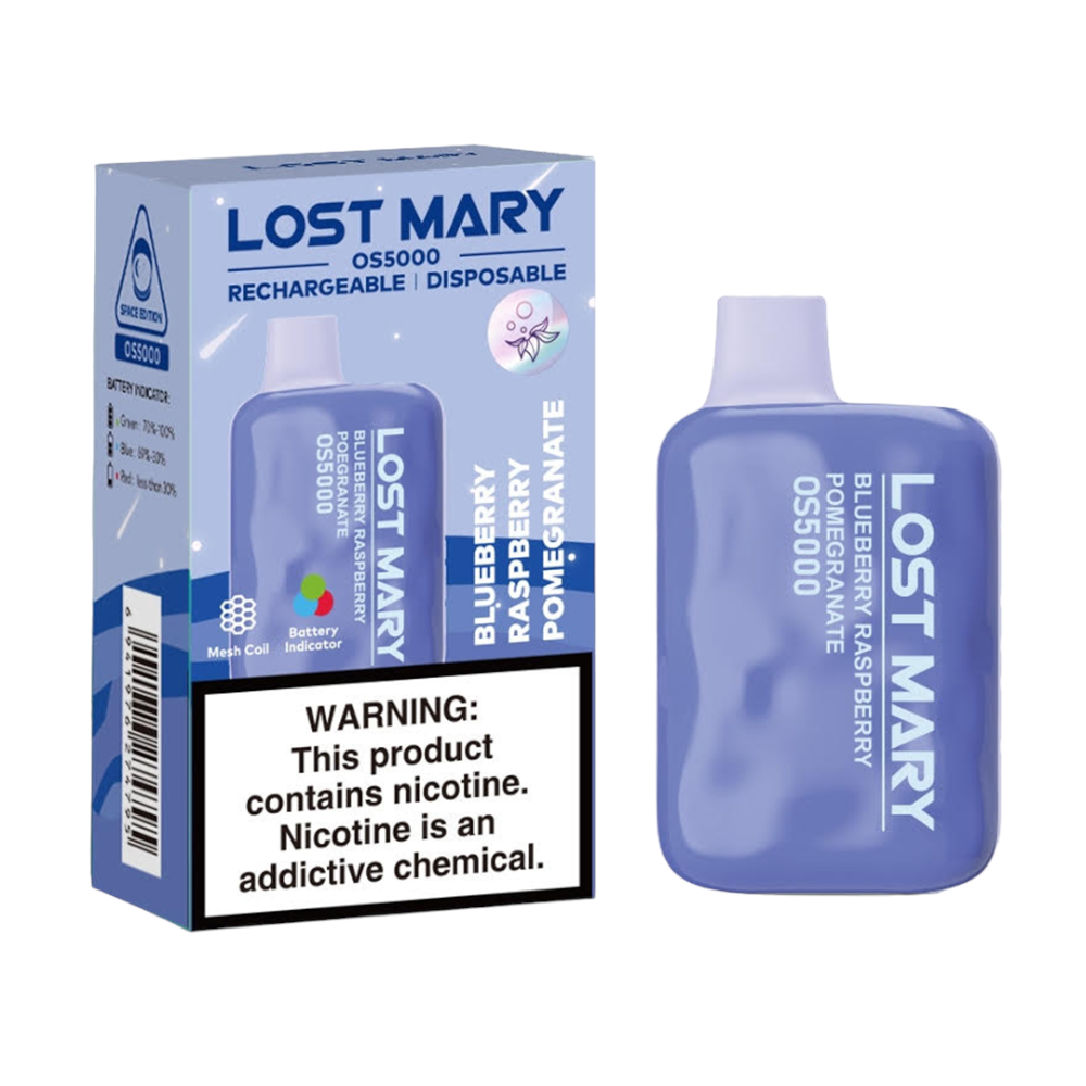 LOST MARY OS5000 5%  NIC DISPOSABLE - BLUEBERRY RASPBERRY POMEGRANATE