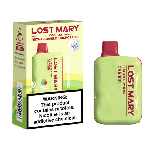 LOST MARY OS5000 5%  NIC DISPOSABLE -  CRANBERRY KIWI