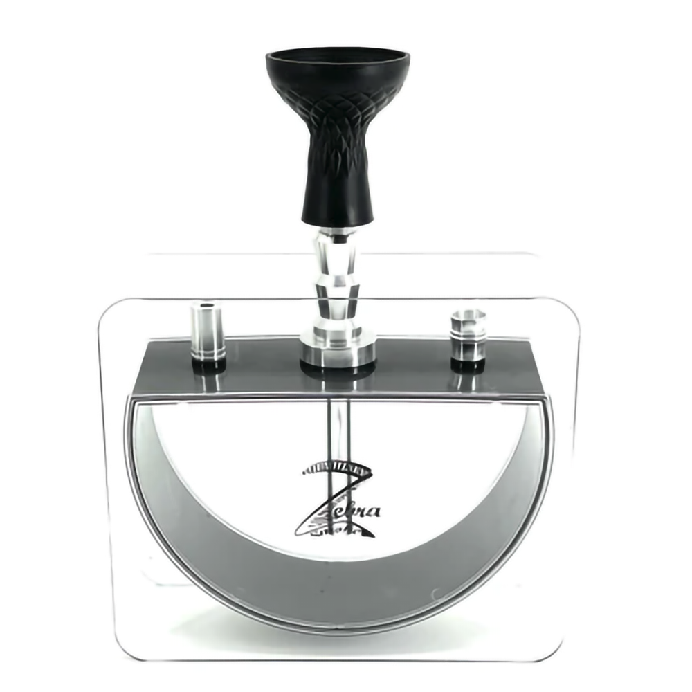 ZEBRA 14" PILLOW HOOKAH - BLACK