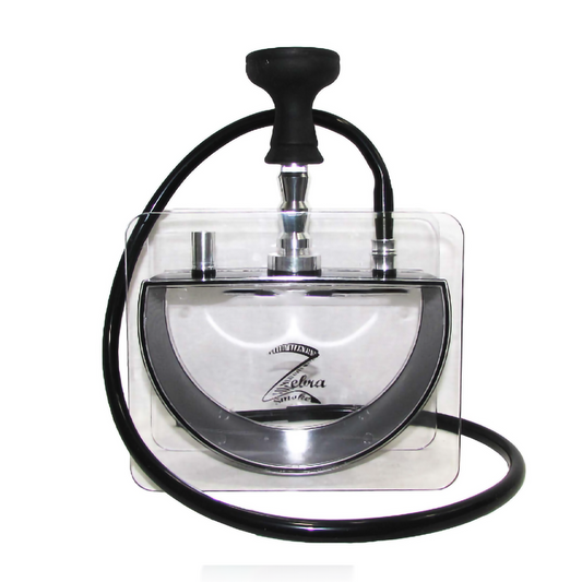 ZEBRA 14" PILLOW HOOKAH - BLACK