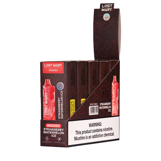 LOST MARY MO5000 5%  NIC DISPOSABLE - STRAW WTRMLN ICE