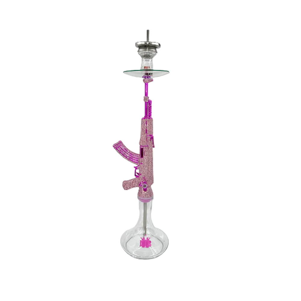 MOB HOOKAH 34" AK-47 SWAROVSKI  - PINK