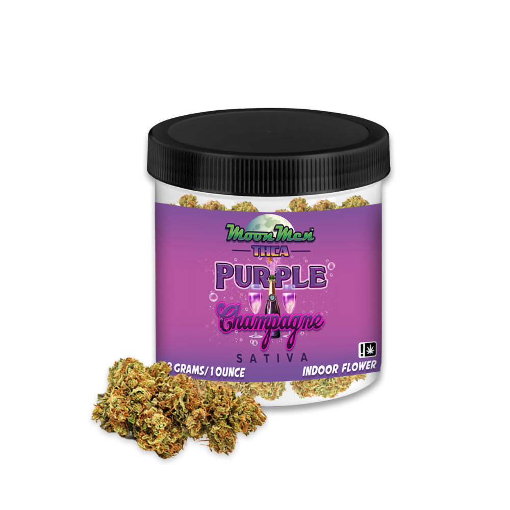 MOON MEN THCA 28G  INDOOR GROW FLOWER SATIVA - PURPLE CHAMPAGNE