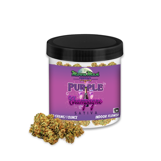 MOON MEN THCA 28G  INDOOR GROW FLOWER SATIVA - PURPLE CHAMPAGNE