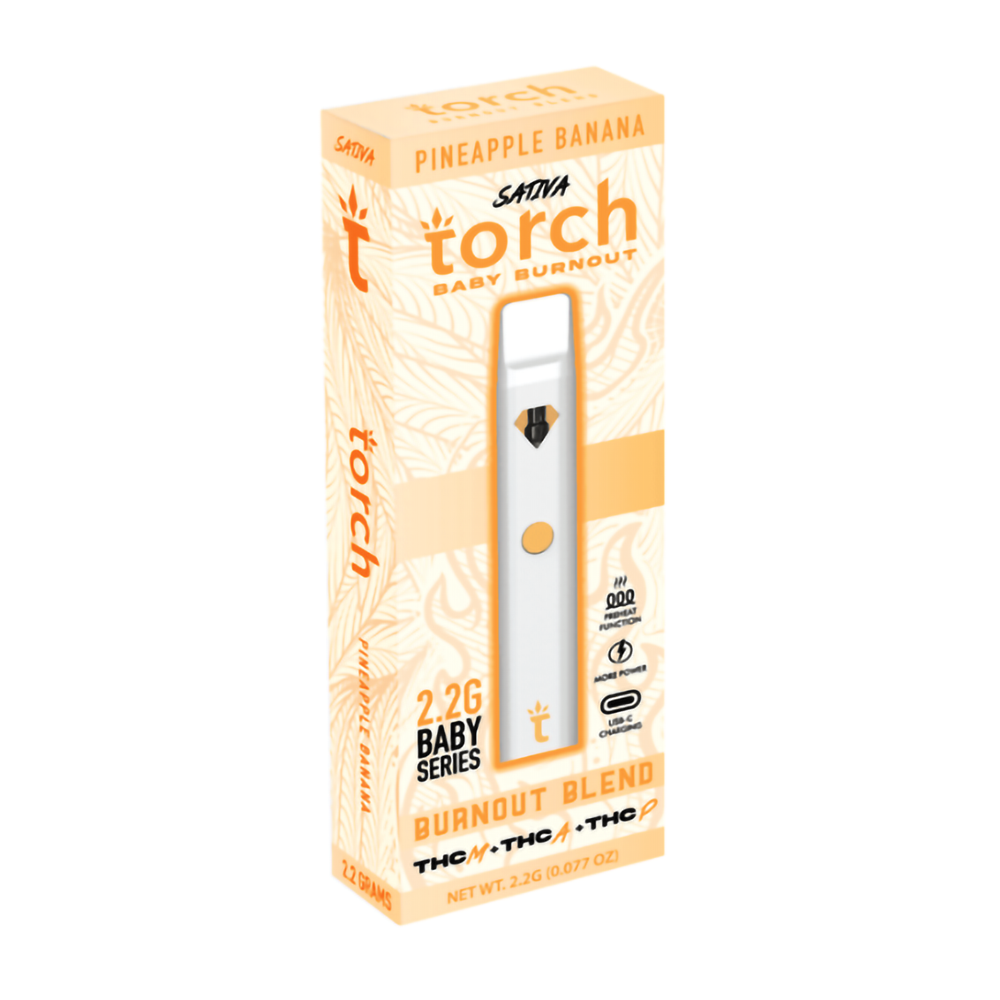 TORCH BABY BURN OUT 2.2ML THCM/THCA/THCP SATIVA - PINEAPPLE BANANA