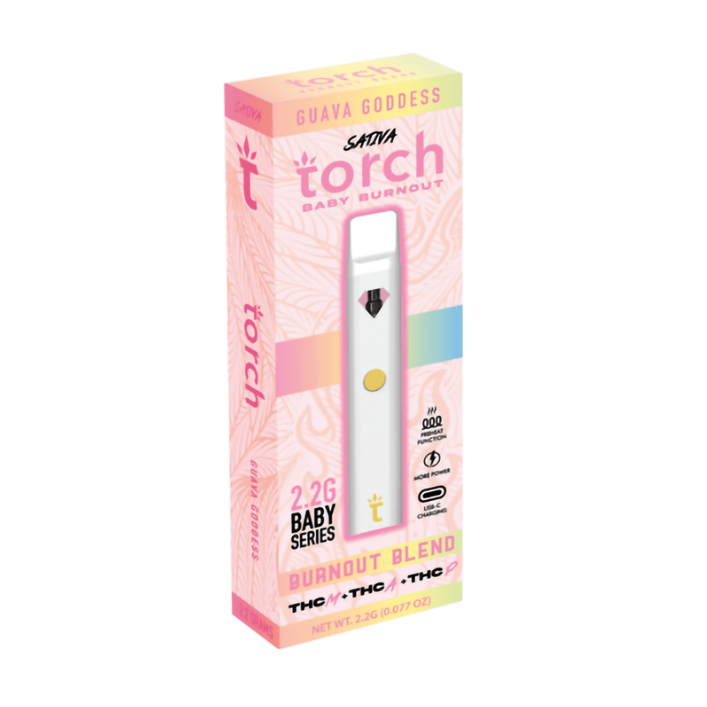 TORCH BABY BURN OUT 2.2ML THCM/THCA/THCP SATIVA - GUAVA GODDESS