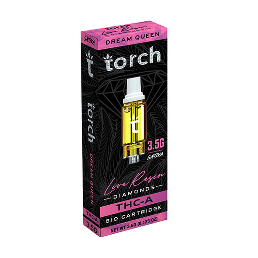 TORCH LIVE RESIN THCA 3.5G  CARTRIDGE SATIVA - DREAM QUEEN