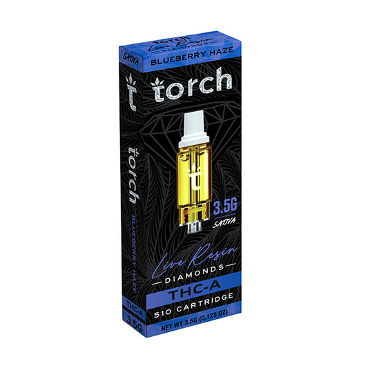 TORCH LIVE RESIN THCA 3.5G  CARTRIDGE  SATIVA - BLUEBERRY HAZE