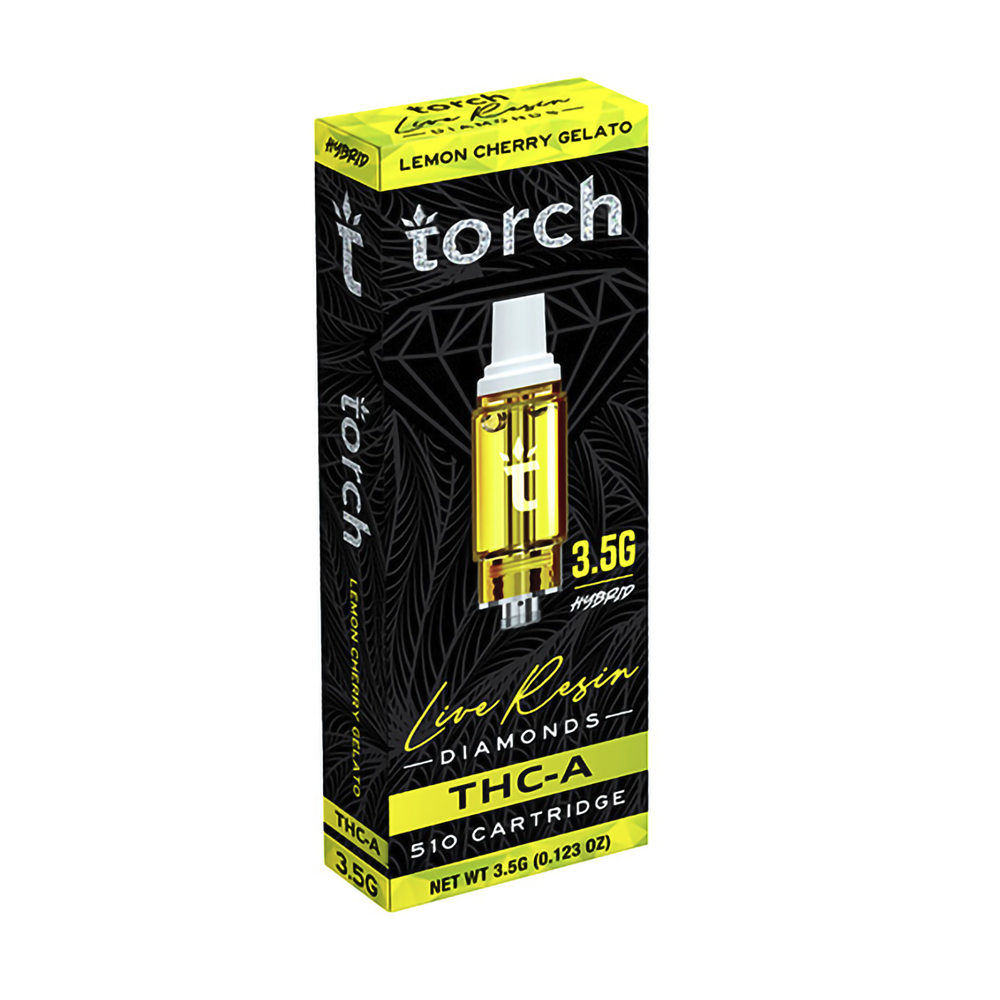 TORCH LIVE RESIN THCA 3.5G  CARTRIDGE  HYBRID - LEMON CHERRY GELATO