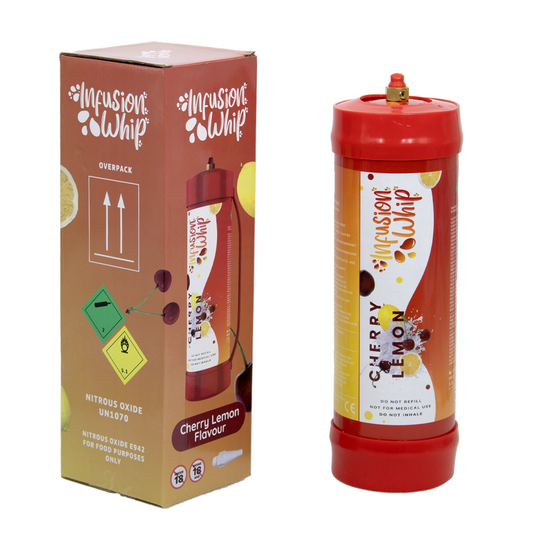 INFUSION UN1070 3.3L CREAM CHARGERS - CHERRY LEMON