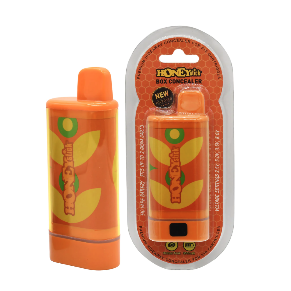 HONEY STICK BOX CONCEALER 510 BATTERY - ORANGE