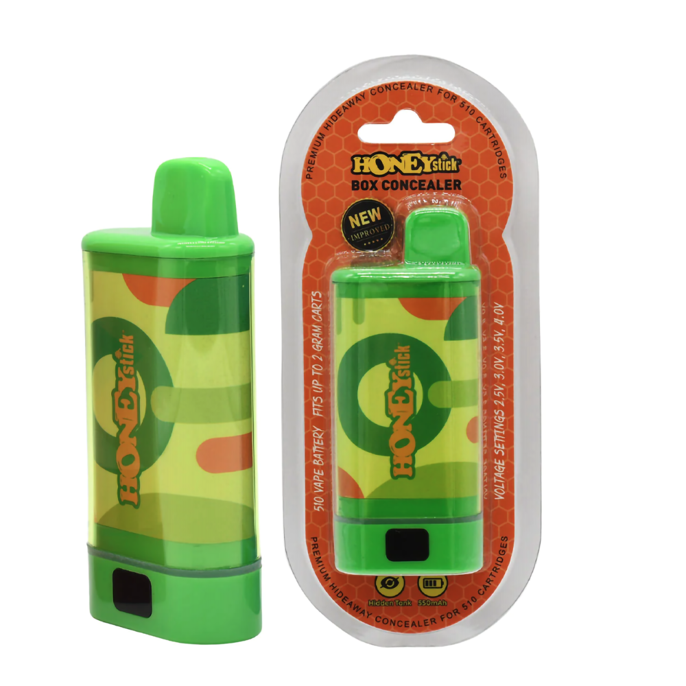 HONEY STICK BOX CONCEALER 510 BATTERY - GREEN