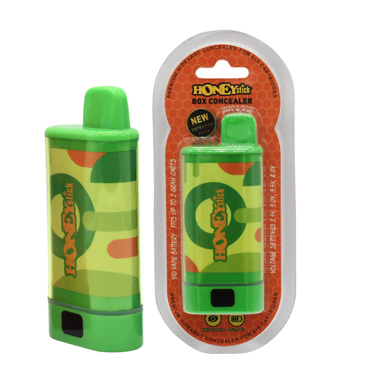 HONEY STICK BOX CONCEALER 510 BATTERY - GREEN