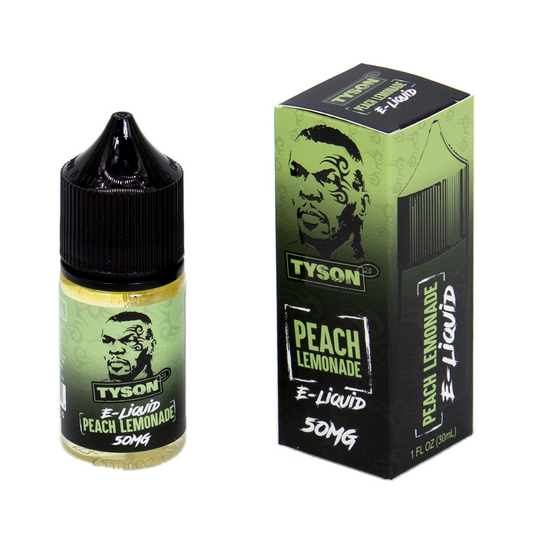 TYSON 30ML E- LIQUID 50MG JUICE - PEACH LEMONADE