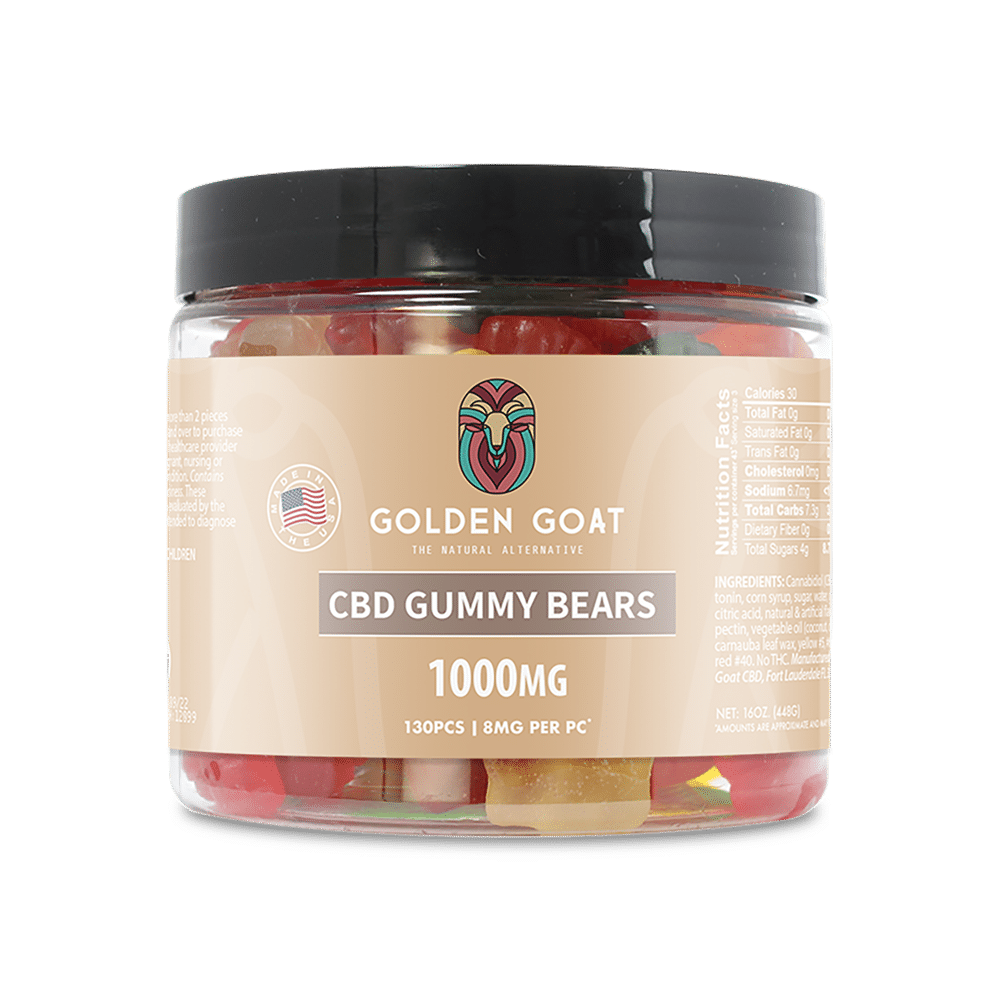 GOLDEN GOAT 1000MG GUMMIES - GUMMY BEARS