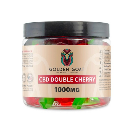 GOLDEN GOAT 1000MG GUMMIES - DOUBLE CHERRY