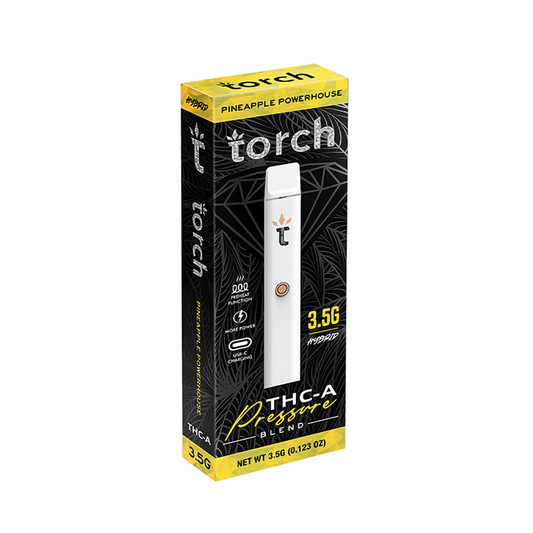 TORCH  PRESSURE BLEND 3.5G THCA DISPOSABLE HYBRID - PINEAPPLE POWERHOUSE