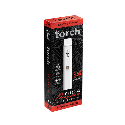 TORCH  PRESSURE BLEND 3.5G THCA DISPOSABLE SATIVA - ZKITTLE POP
