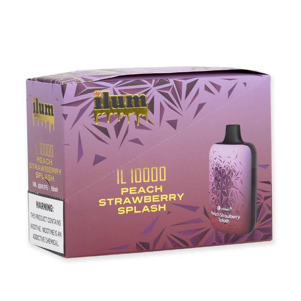 ILUM IL10000 5%NIC DISPOSABLE - PEACH STRAW SPLASH