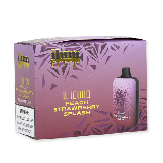 ILUM IL10000 5%NIC DISPOSABLE - PEACH STRAW SPLASH
