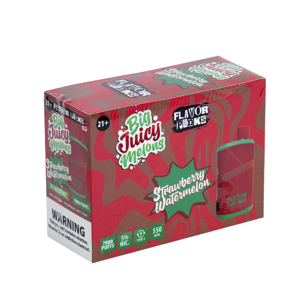 FLAVOR PUNKS 5% NIC DISPOSABLE - STRAW WATERMELON