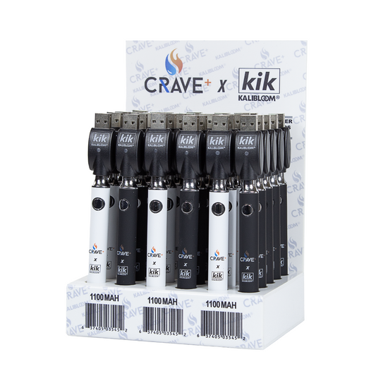 CRAVE X KIK TWIST BATTERY 1100 MAH DISPLAY