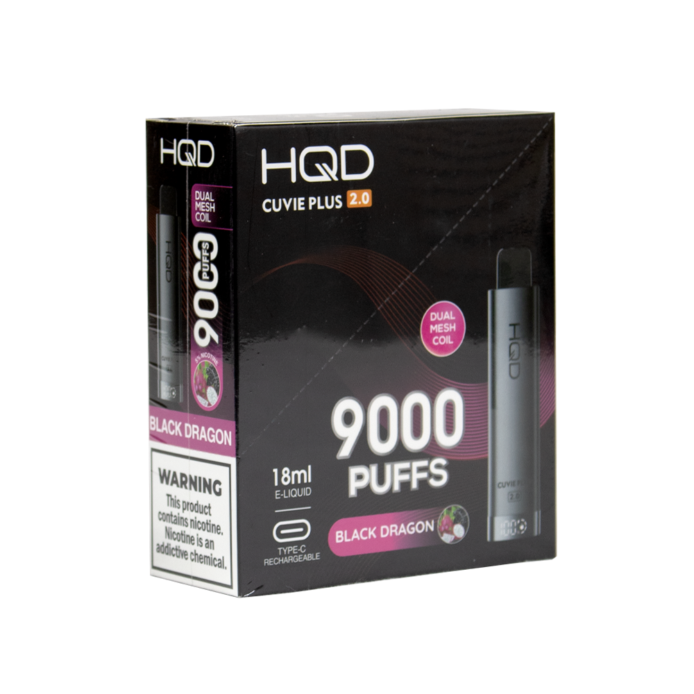 HQD CUVIE PLUS 2.0 5% DISPOSABLE - BLACK DRAGON