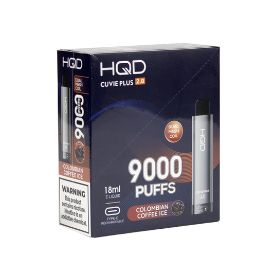 HQD CUVIE PLUS 2.0 5% DISPOSABLE - COLOMBIAN COFFEE ICE