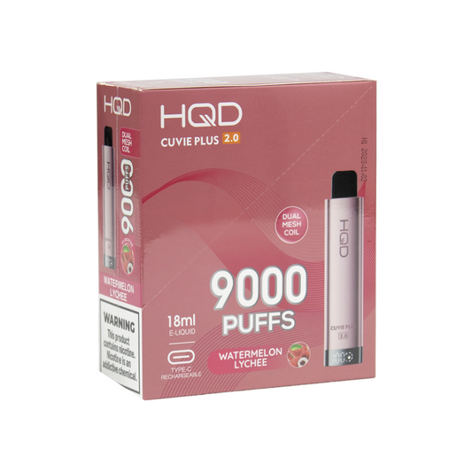 HQD CUVIE PLUS 2.0 5% DISPOSABLE - WATERMELON LYCHEE