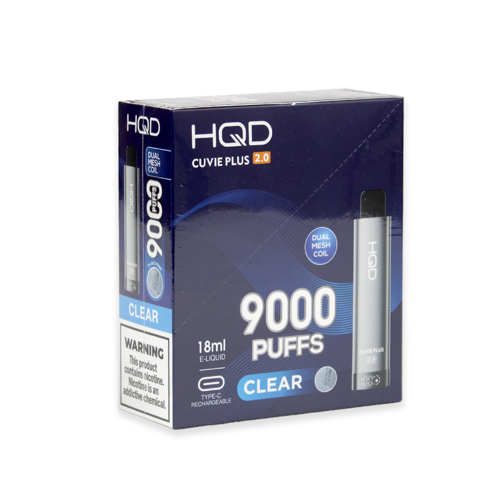 HQD CUVIE PLUS 2.0 3% DISPOSABLE - CLEAR