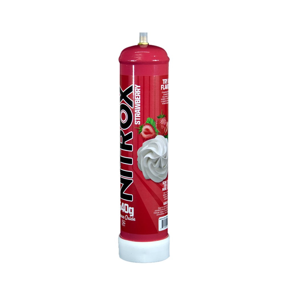 NITROX ULTRA LIGHT N2O 640G CREAM CHARGER - STRAWBERRY