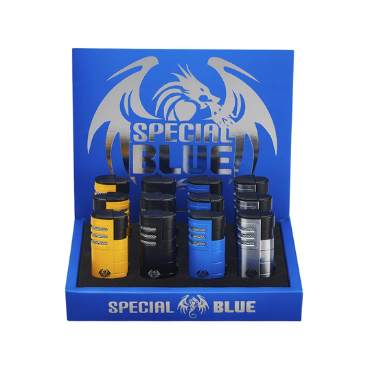 SPECIAL BLUE TRIPLE SHOT LIGHTER - 12CT DISPLAY