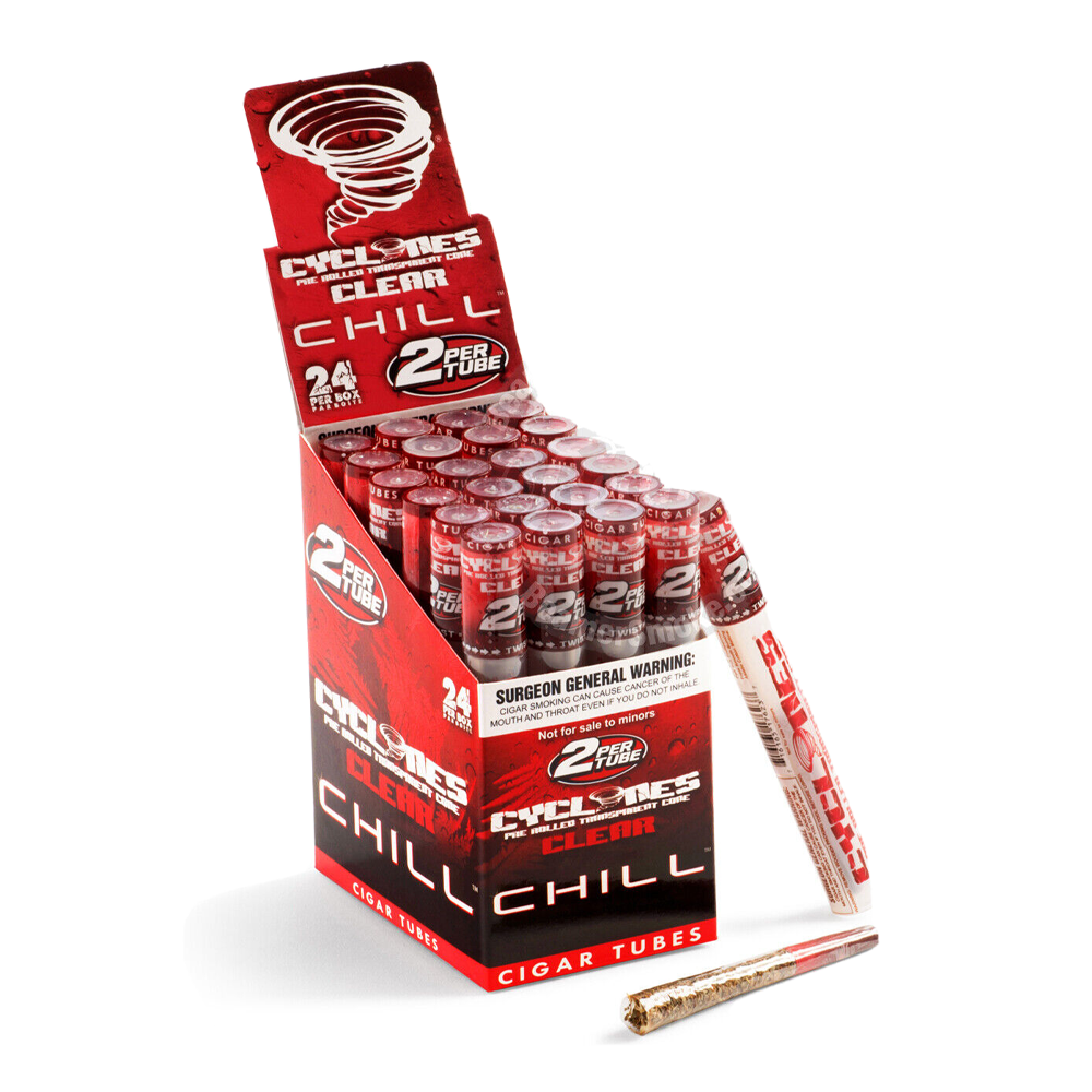 CYCLONES CLEAR TRANSPARENT CONE - RED CHILL